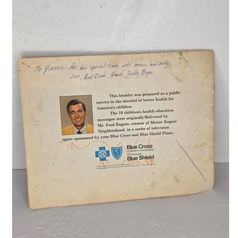 Vintage Mister Rogers Talks to Kids Booklet Blue Cross Blue Shield PA 1974 Rare